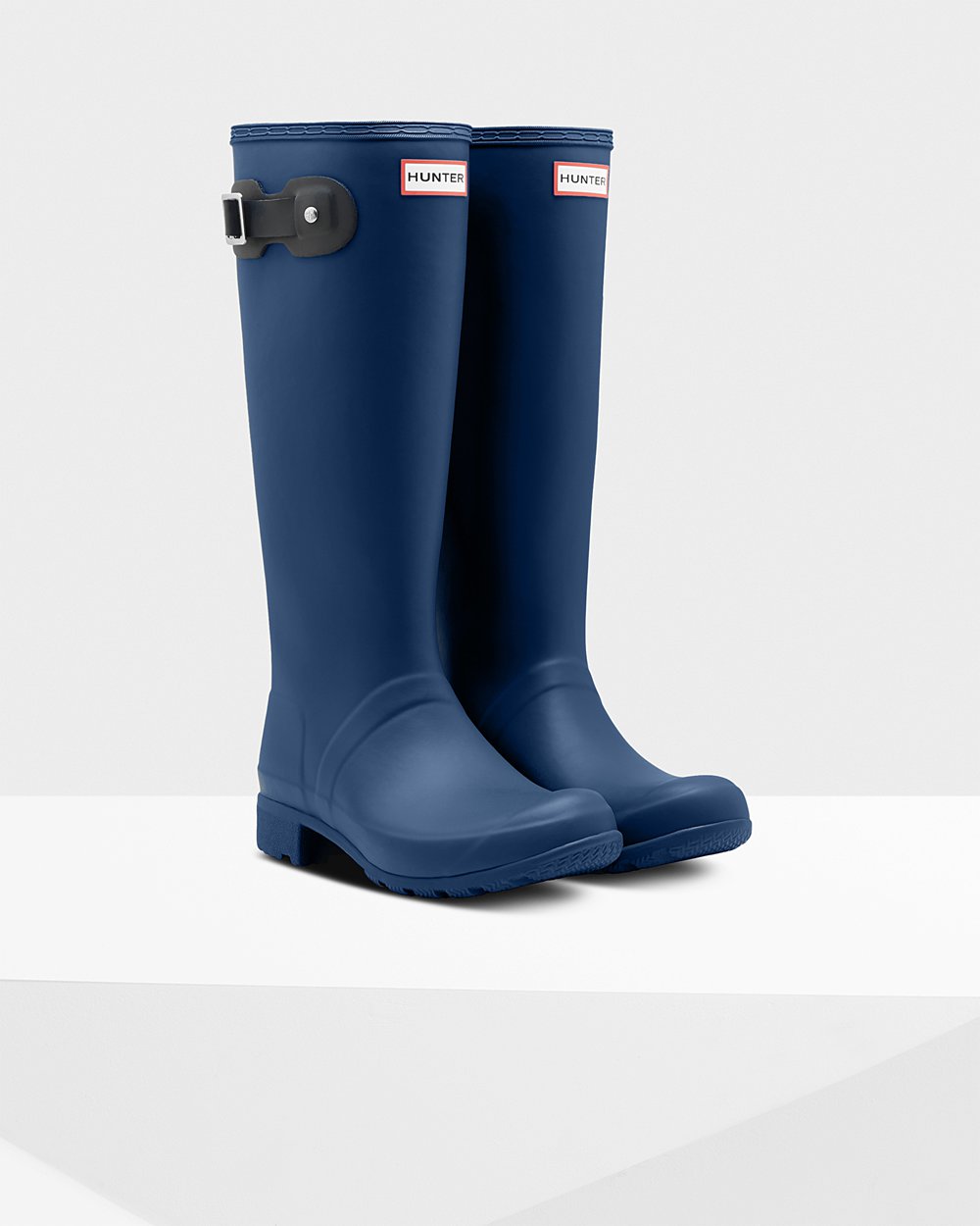 Galochas Altas Hunter Feminina Azul Marinho - Original Tour Foldable - 72SHDPLTJ